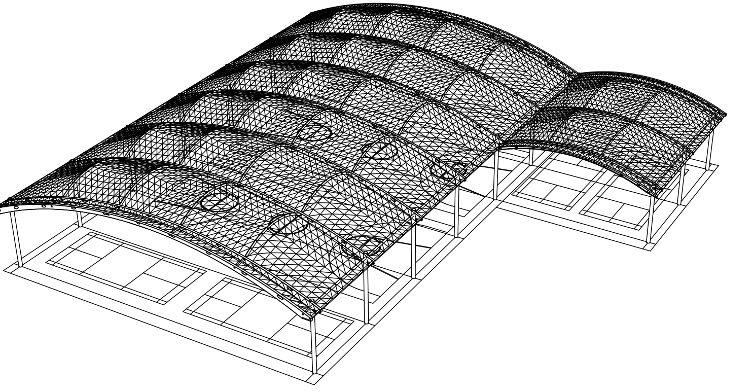 Membrane Structure Stadium in the Philippines: Design Drawings and Renderings - Image 3