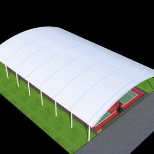 Membrane Structure Stadium in the Philippines: Design Drawings and Renderings