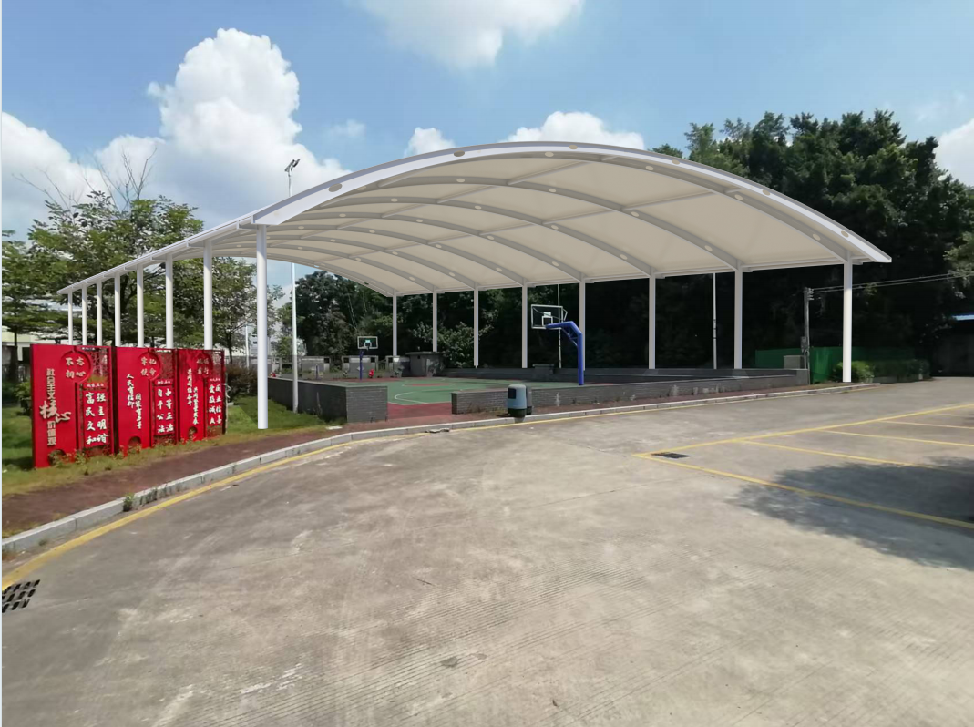 Membrane Structure Stadium in the Philippines: Design Drawings and Renderings - Image 5