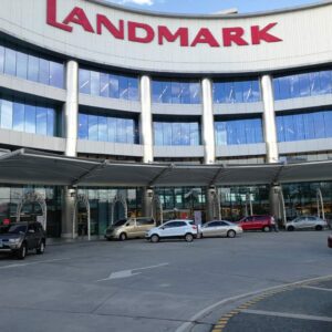 Shopping mall sunshade membrane structure